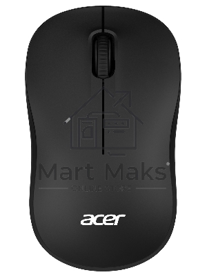 Мышь беспроводная Acer OMR160 черный, 1200 dpi, радиоканал, USB, кнопки - 3