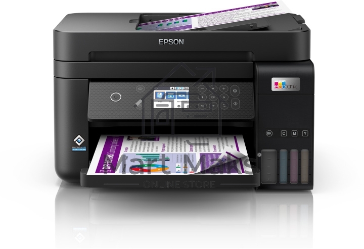 МФУ струйный Epson EcoTank L6270, A4, цветной, печ. до 33/15.5 стр/мин. (ч/б/цв.), 1200 x 4800 dpi (печ.), 1200x2400dpi (скан.), USB, RJ-45, Wi-Fi