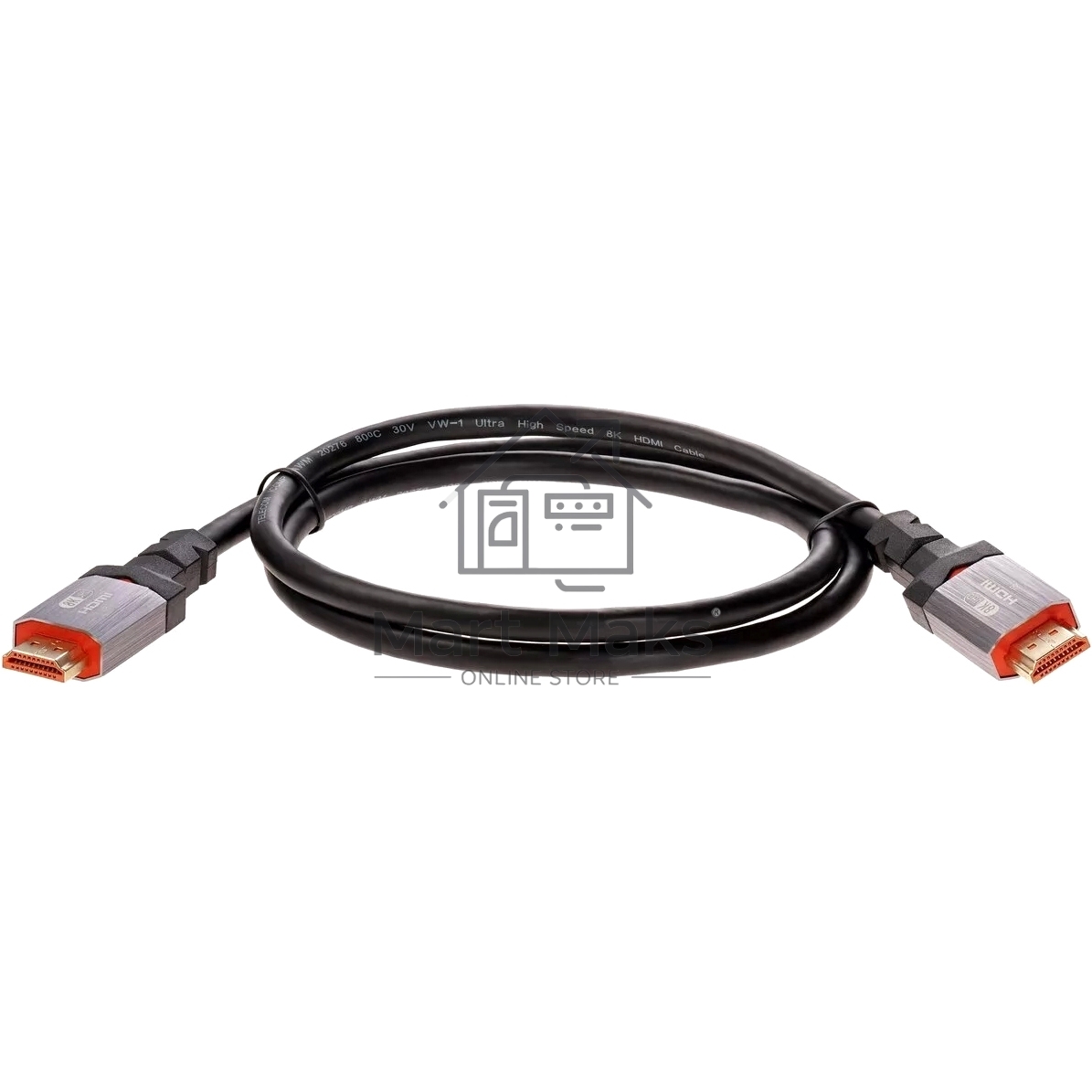 Кабель Telecom TCG365-1M HDMI 19M/M,ver. 2.1, 8K@60 Hz 1m метал разъемы, Telecom TCG365-1M