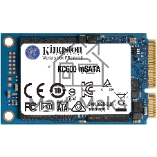 Накопитель SSD Kingston KC600, 512Gb, mSATA, R/W 550/520