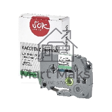 Кассета с лентой S'OK by Sakura Printing TZEFX731 для Brother, черный на зеленом, 12мм/8м, наклейка