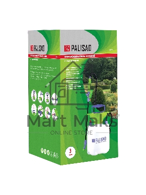 Опрыскиватель PALISAD ручной с горловиной 3л, насосом, шлангом, разбрызгиватель 64743