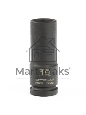 Головка ударная удлиненная шестигранная, 19 мм, 1/2