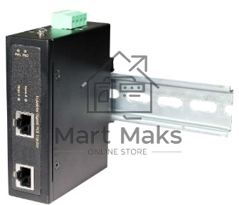 Промышленный гигабитный OSNOVO PoE-инжектор, до 30W, IEEE 802.3af/at, питание DC48-56V