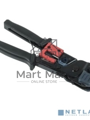 Инструмент обжим RJ-45/12/11 без храп. мех. черный/красный ITK TM1-B10V