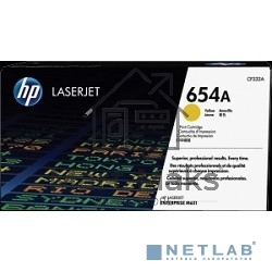 Тонер Картридж HP 654A CF332A желтый для HP CLJ Ent M651n/M651dn/M651xh/M680dn/M680f (15000стр.)