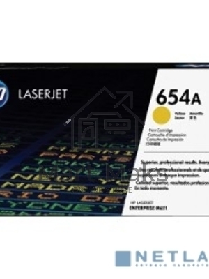 Тонер Картридж HP 654A CF332A желтый для HP CLJ Ent M651n/M651dn/M651xh/M680dn/M680f (15000стр.)