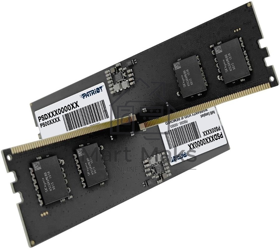 Оперативная память Patriot Signature, DDR5, 16GB (2x8 GB), 4800 MHz, CL40, DIMM
