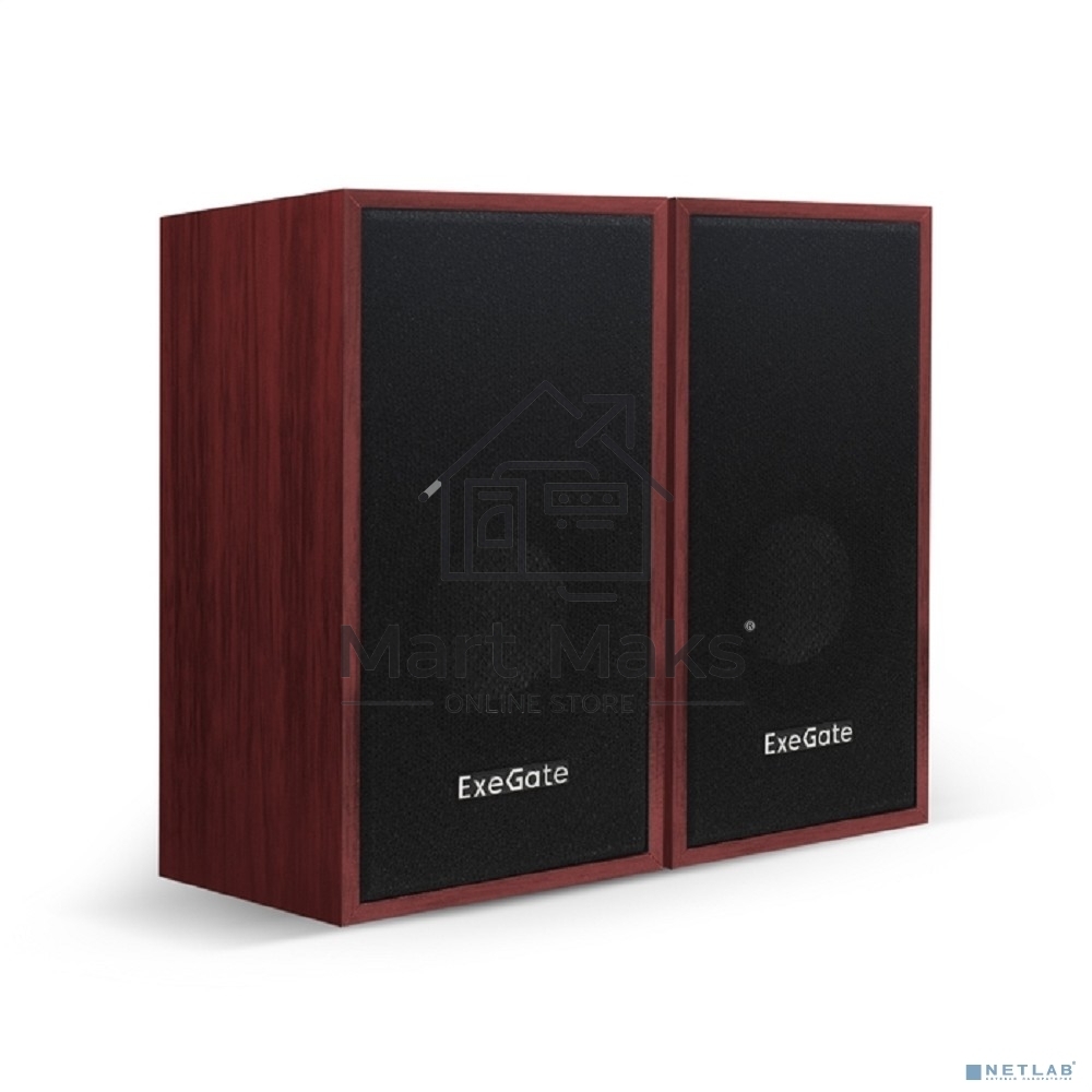 Акустическая система 2.0 ExeGate EX287059RUS Tango 314 (питание USB, 2х3Вт (12 Вт RMS), 80-20000Гц, темное дерево)