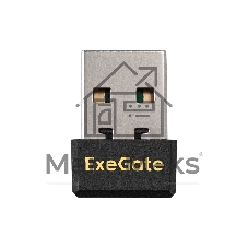 Сетевой адаптер Wi-Fi 4 ExeGate ETL-WN725N-1 (Беспроводной USB адаптер, Wi-Fi N (b/g/n), чипсет Realtek8188, до 150 Мбит/с на 2,4 ГГц, внутренняя антенна, USB 2.0)