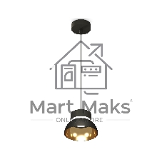 Светильник Ambrella Light XP8111051 SBK/PYG/CL черный песок/золото желтое полированное/прозрачный GX53