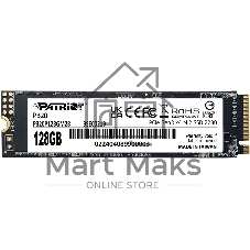 Накопитель SSD Patriot P320, 128Gb, PCIe 3.0 x4, M.2 2280, NVMe, R/W 1600/1000