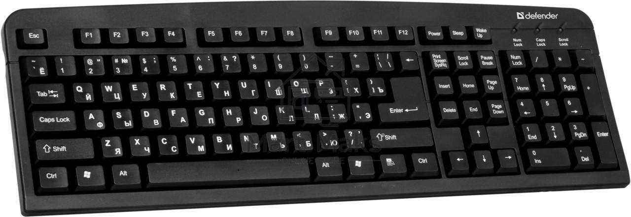 Клавиатура Defender Element HB-520 проводная, USB, черный
