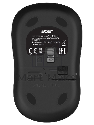 Мышь беспроводная Acer OMR160 черный, 1200 dpi, радиоканал, USB, кнопки - 3