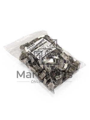 Коннектор ExeGate PL45-C5-8P8C-SH-100 RJ-45 Кат.5e (8P8C) под одножильный кабель, экранированный, золотое напыление (100шт)