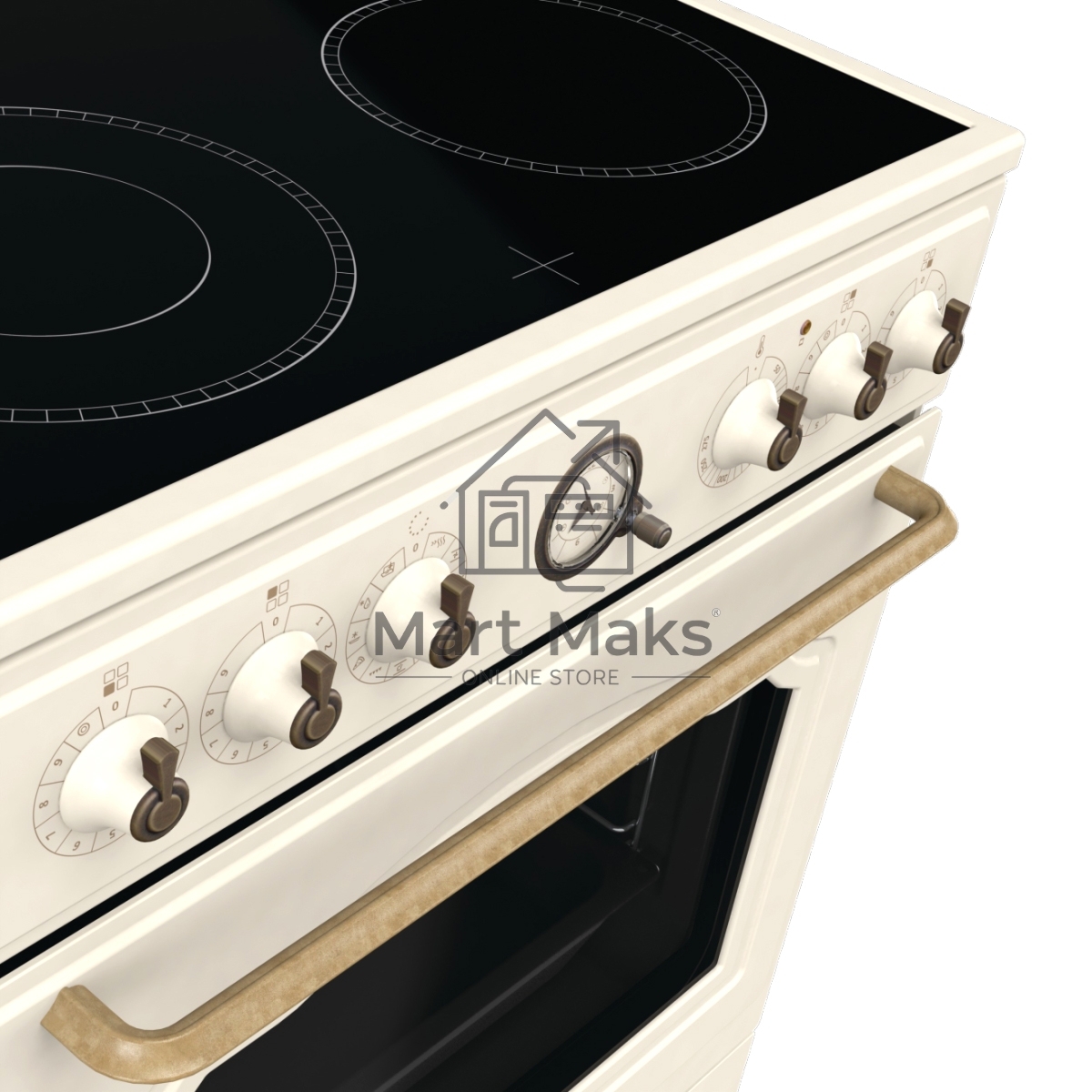 Плита электрическая Gorenje GECS6B70CLI белый, конфорок 4 электрических, духовка 71 л, 60 см x 85 см x 60 см