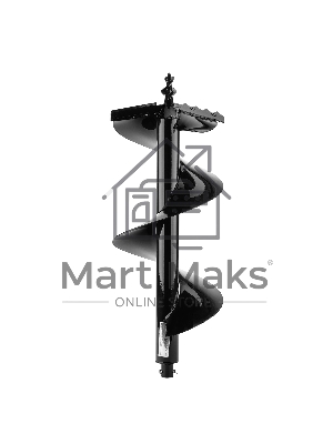 Шнек для грунта Denzel ER-300, диаметр 300 мм, длина 800 мм, соединение 20 мм, съемный нож