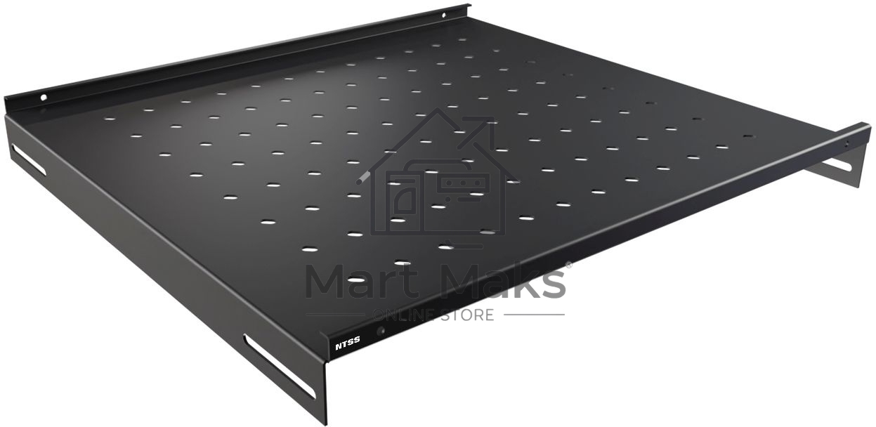 Полка стационарная NTSS NTSS-FS-600-BL 1U нагр.:60кг. 19
