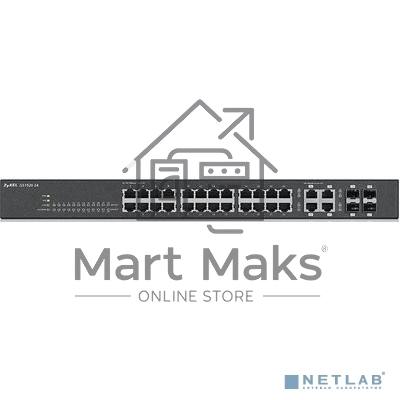 Коммутатор ZYXEL GS1920-24v2 Hybrid Smart switch Zyxel Nebula Flex, 24xGE, 4xCombo (SFP/RJ-45), silent (fanless), Standalone / cloud management