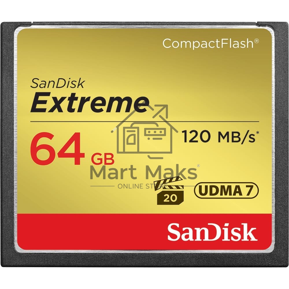 Флеш карта CF 64GB SanDisk Extreme 120MB/s