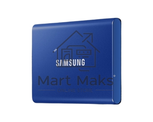 Твердотельный накопитель Samsung SSD 2TB T7, USB Type-C, R/W 1000/1050MB/s, Blue