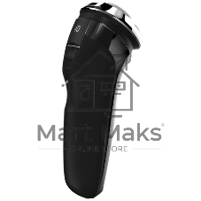 Электробритва Polaris PMR 0305R wet&dry PRO 5 blades элктрическая, черный/хром