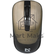 Мышь беспроводная Defender Wave MM-995 бронзовый, 1600 dpi, радиоканал, USB, кнопки - 4