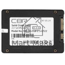 Накопитель SSD CBR, 512Gb, SATA III, 2.5