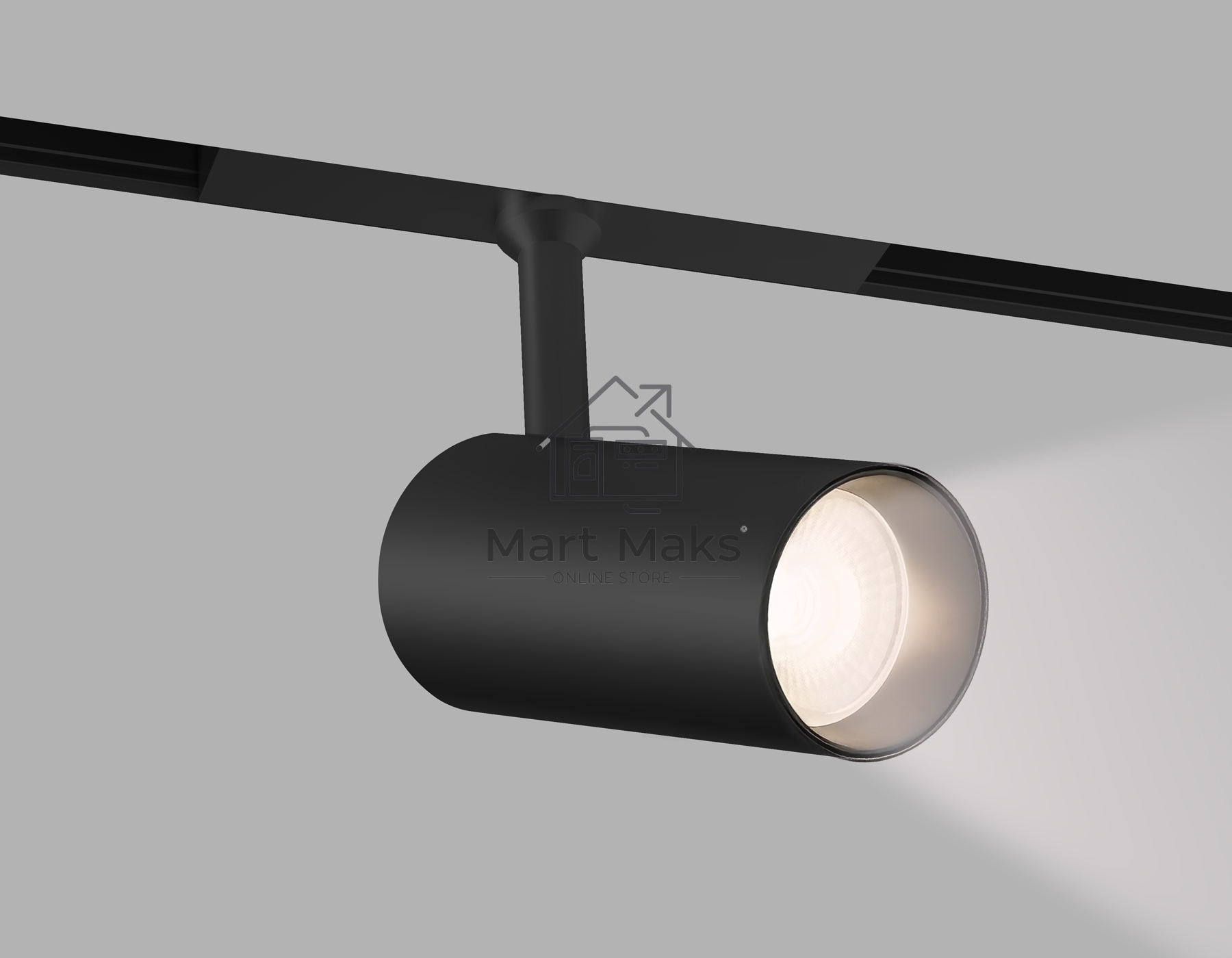 Трековый акцентный светильник Ambrella light GL4415 BK черный  IP20 10W 3CCT 3000-6000K SMART 48V 24° D45*100