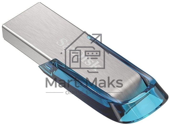 Флешка USB R/W R/W 128GB SanDisk CZ73 Ultra Flair, USB 3.0, Tropical Blue