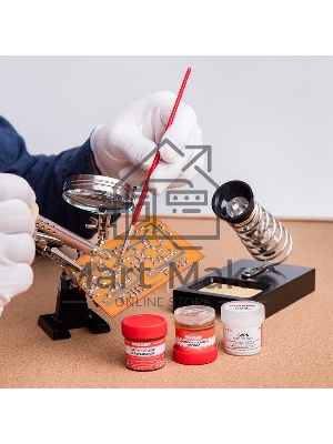 Набор для пайки Rexant К3, твердый флюс (канифоль, флюс БУРА, паяльный жир)