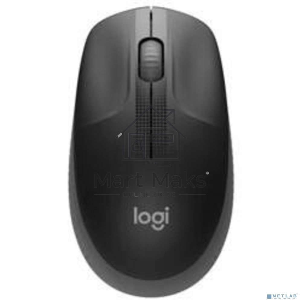 Мышь беспроводная Logitech M190 черный, 1000 dpi, радиоканал, USB, кнопки - 3