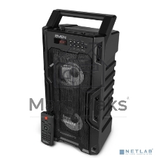 Колонка портативная Sven PS-435 черный 20W 2.0 BT/3.5Jack/USB 10м 2000mAh