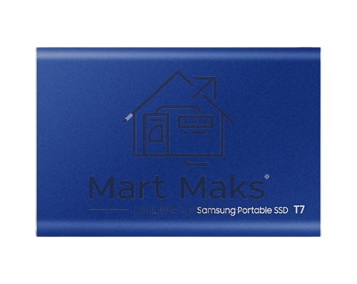 Твердотельный накопитель Samsung SSD 2TB T7, USB Type-C, R/W 1000/1050MB/s, Blue