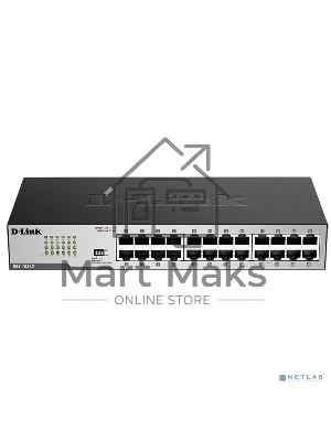 Неуправляемый коммутатор D-Link DGS-1024D/J1A с 24 портами 10/100/1000Base-T