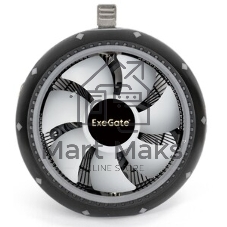 Кулер для процессора ExeGate Dark Magic EE126M-PWM.RGb черный, 120 мм, алюминий, 2000 об/мин, 24 дБ, 4 pin, 100 Вт, 65 мм