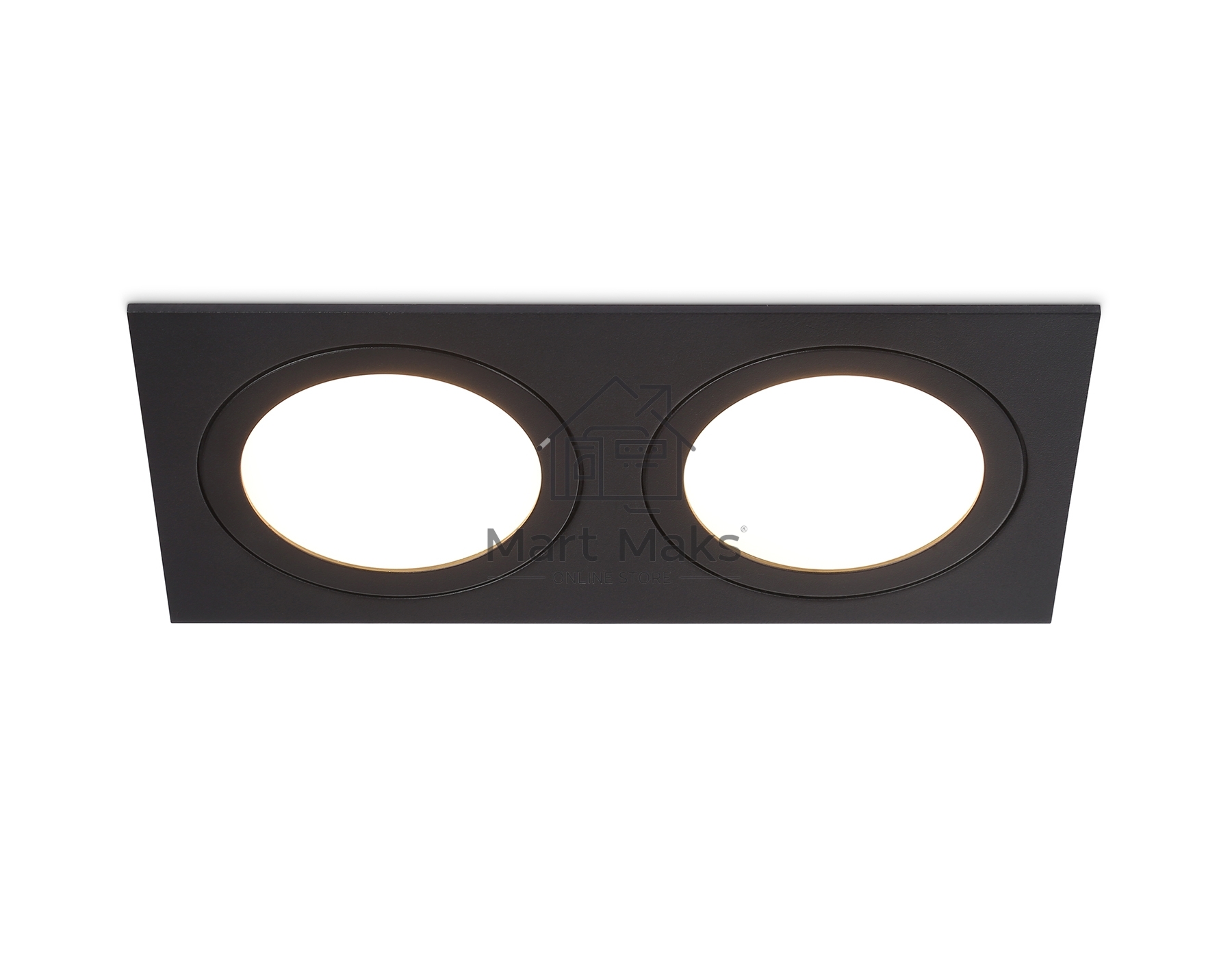 Светильник Ambrella light TN51827/2 BK черный GX53/2 max 15W 215*110*39