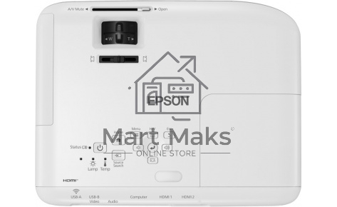 Проектор Epson EB-FH06 белый (LCD, 1920×1080, 3500Lm, 16000:1, 2.7 kg) (V11H974040)