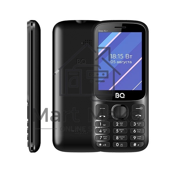 Мобильный телефон BQ 2820 Step XL+ черный/зеленый