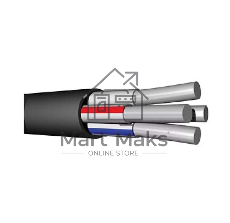 Кабель АВВГ 4х4 Ч ож (бухта) (м) Альгиз К ФР-00000409
