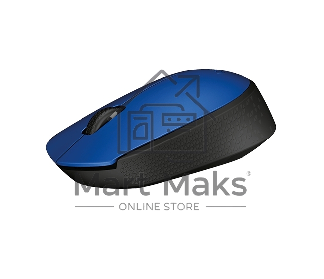 Мышь беспроводная Logitech M171 синий, 1000 dpi, радиоканал, USB, кнопки - 3