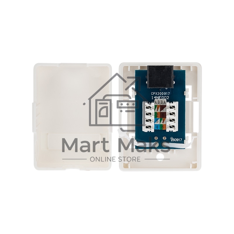 Розетка компьютерная внешняя, 1-порт RJ-45 (8P8C), UTP неэкранированная, категория 6, Rexant