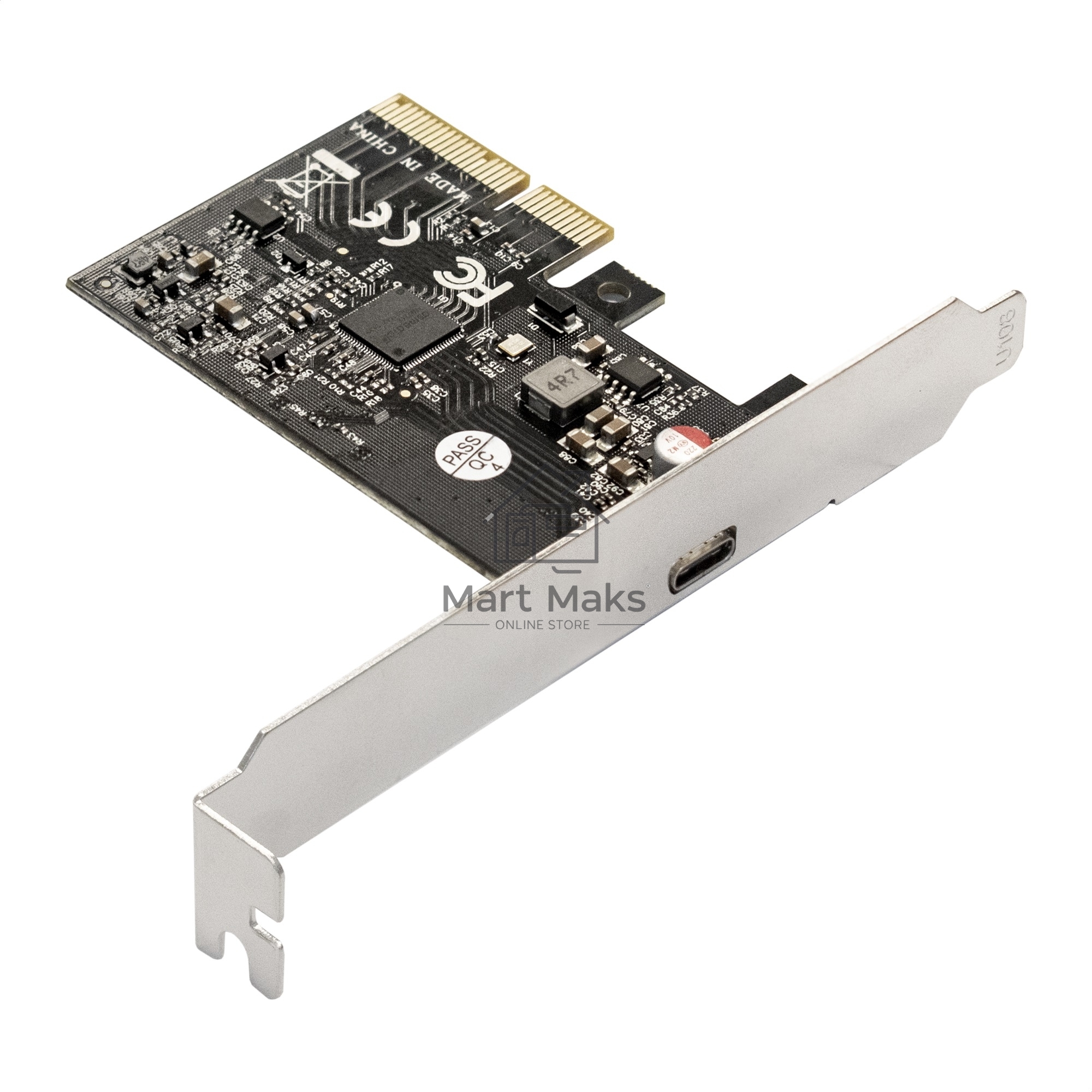 Контроллер ExeGate EXE-321 EX293839RUS (PCI-E x4 v3.0, 20Gbps (USB3.2 GEN2x2) Type-C ext., ASMedia Chipset ASM3242)