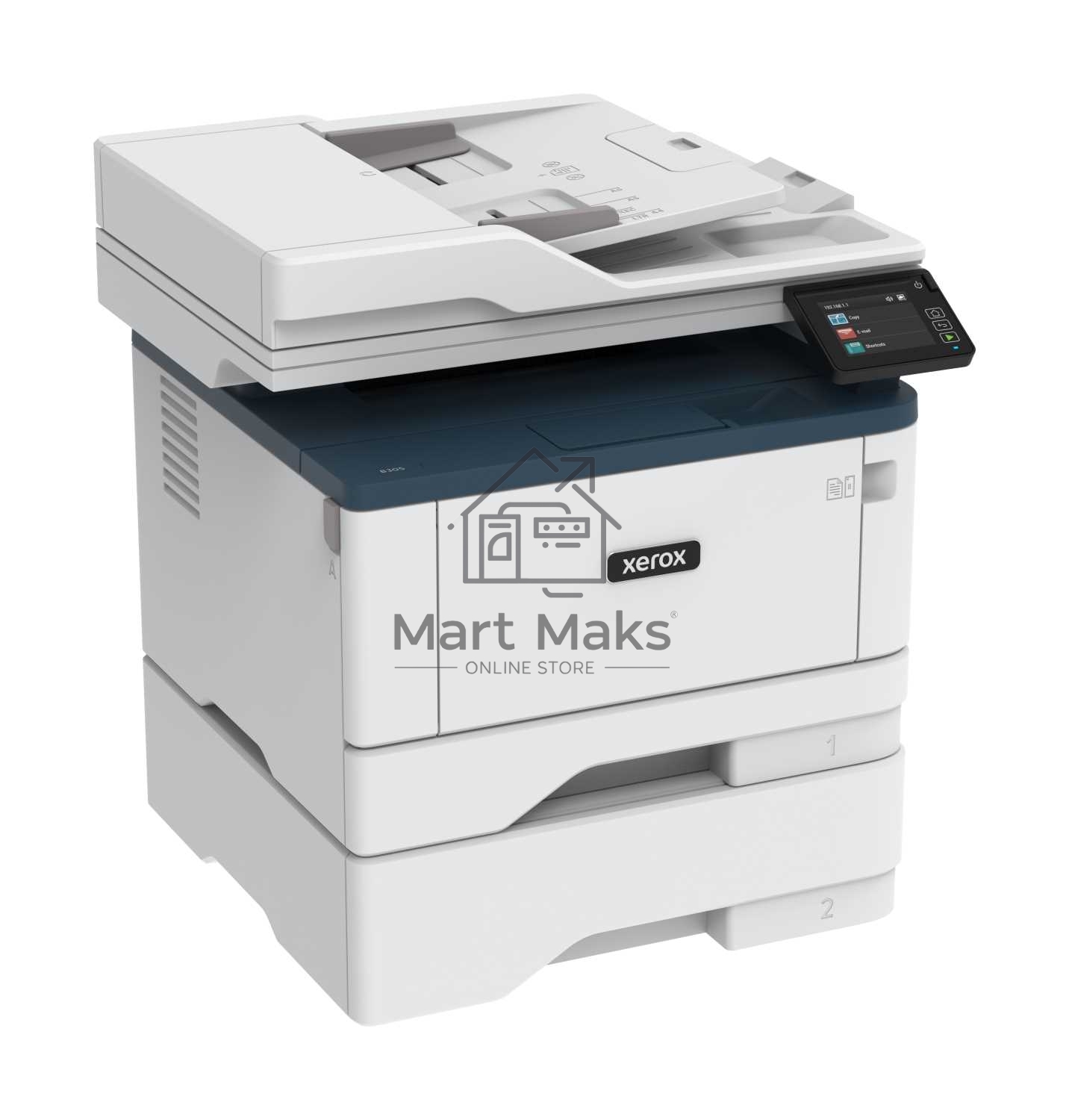 МФУ лазерный Xerox B305 (B305V_DNI), A4, ч/б, печ. до 38 стр/мин., скан. до 46 стр/мин. (ч/б) 20 стр/мин. (цвет), 600x600dpi, USB, RJ-45, Wi-Fi