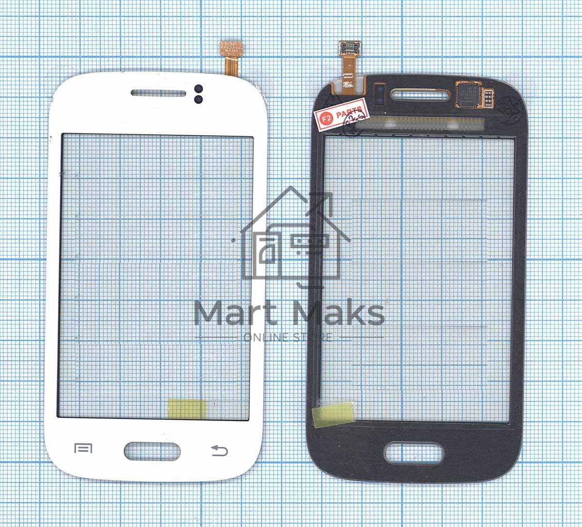 Сенсорное стекло (тачскрин) для Samsung Galaxy Young GT-S6310 GT-S6312, белое