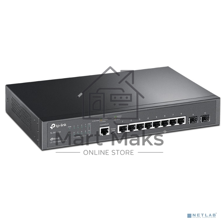 Коммутатор TP-Link SMB TL-SG3210 JetStream 8-Port Gigabit L2 Lite Managed Switch with 2 SFP Slots