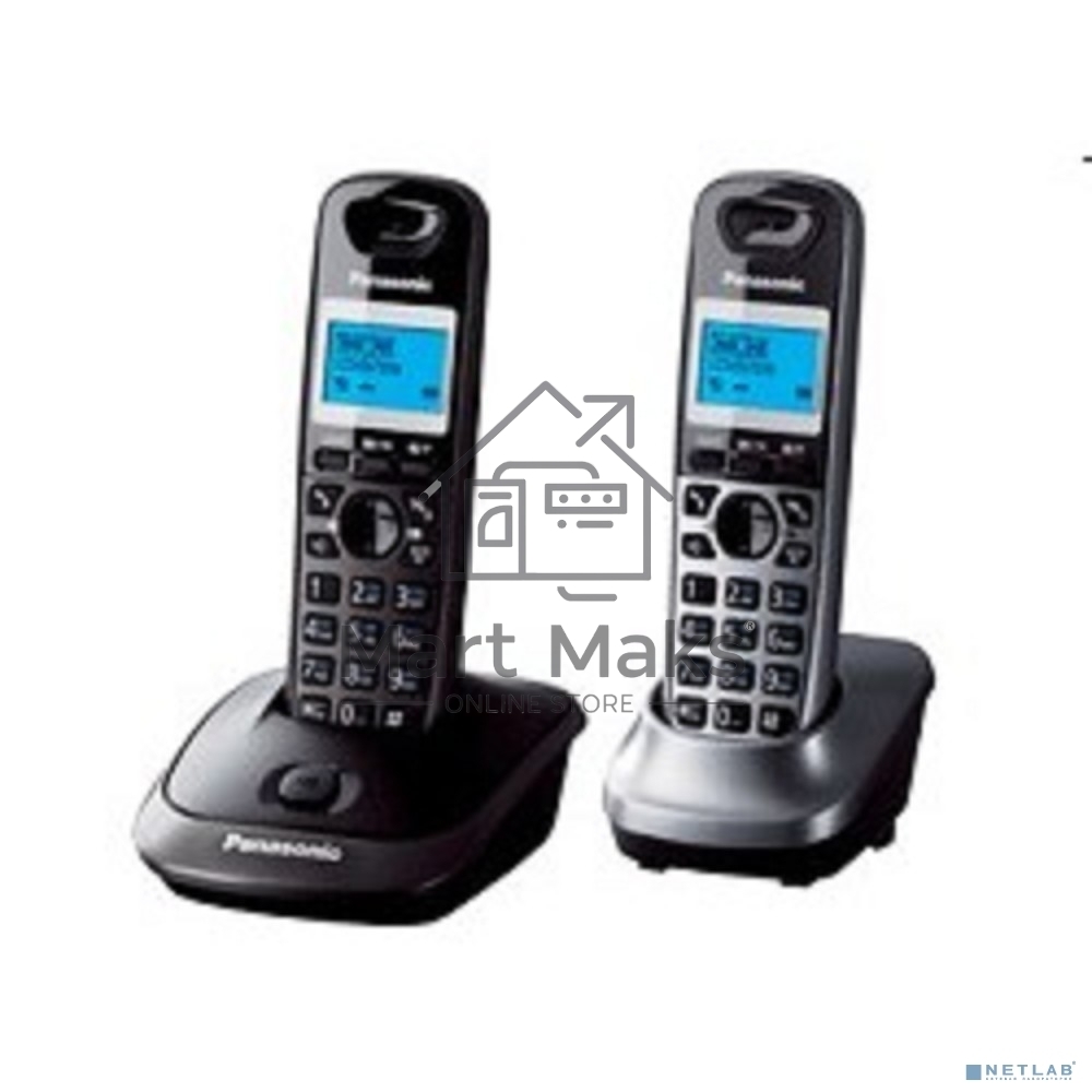 Телефон беспроводной (DECT) Panasonic KX-TG2512RU2 Доп трубка в комплекте, АОН, Caller ID, спикерфон, полифония