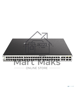 Коммутатор DGS-1210-52MP/F Smart L2 Switch 48х1000Base-T PoE, 4хCombo 1000Base-T/SFP, PoE Budget 370W, Compact CLI