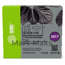 Картридж струйный Cactus CS-LC3617BK черный (15 мл) для Brother MFC-J2330DW/J2730DW/J3530DW/J3930DW