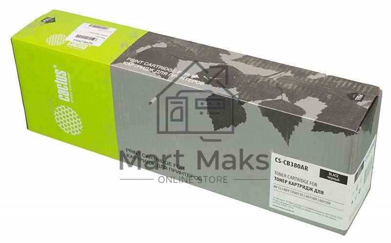 Картридж лазерный Cactus CS-CB380AR черный для CLJ MFP CP6015X/6015XH/6015DE (16500 стр.)